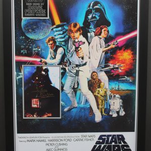 Star Wars Display signed by Dave Prowse
